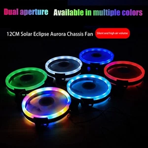 120mm PC Gehäuselüfter 12V Big 4p + 3p 1200rpm RGB Desktop Computer Wärme Bunte - Bild 1 von 19