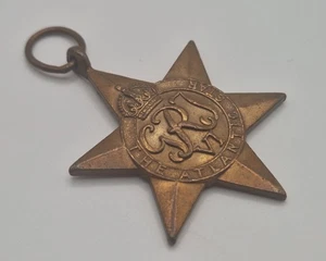 Original WW2 Atlantic Star Medal - Picture 1 of 3