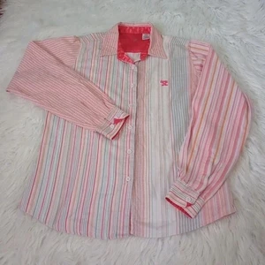 Twenty X Damen Hemd mit Knopfleiste mehrfarbig gestreift Langarm Bündchen Boyfriend M - Bild 1 von 9