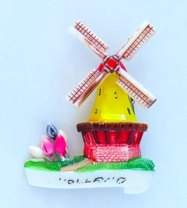 Broche Molino de Viento Holandés Vintage Pin Holandés Plástico Articulado Movible Viaje - Imagen 1 de 2
