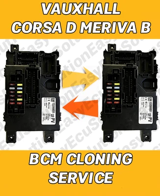 ✅VAUXHALL CORSA D MERIVA B BCM BODY CONTROL MODULE CLONING SERVICE DATA TRANSFER - Image 1 of 2