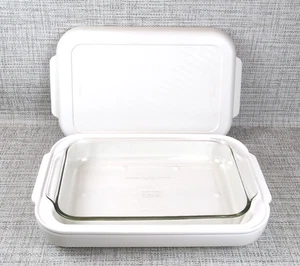 Aladdin Tempreserve isolierter Kasserolle Träger mit 9x13 Pyrex Schale - Bild 1 von 7