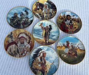 7 placas de coleccionista Franklin Mint American Indian Heritage edición limitada - Imagen 1 de 15