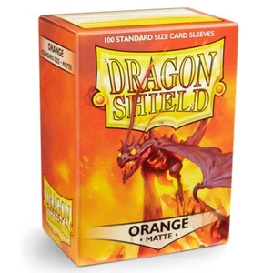 Dragon Shield Sleeves Matte Orange (100) - New - Picture 1 of 1