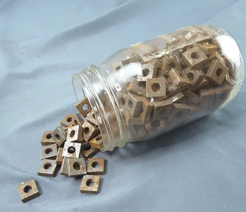 20 Vtg Square Nuts Hdwe Coarse Threads 5/16" bolt size.  9/16" square = 1/2" hex Cover