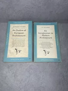 Vintage Penguin Books Architecture Pelican Paperbacks 1953 & 1954 - Picture 1 of 13