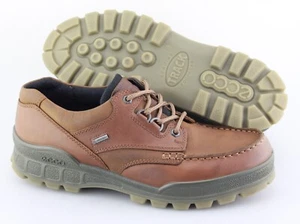 Stivali da uomo ECCO 'Track II Low' in pelle marrone taglia US 9-9,5 EUR 43 - Foto 1 di 6