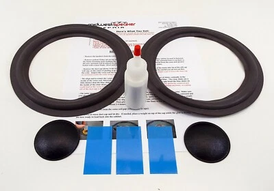 Infinity SM80 SM82 SM85 - ¡Kit de altavoces de espuma para woofer de 8" con cuñas y tapones antipolvo! Foto 1 de 2