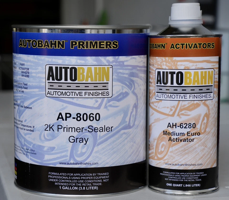 Autobahn 2K Primer Sellador KIT GALÓN GRIS Pintura Auto Coche, AP - 8060/High Teck Foto 1 de 1