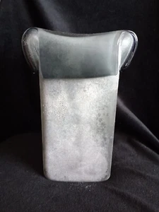 Studio Art mundgeblasene Glasvase gefaltet oben - Bild 1 von 6