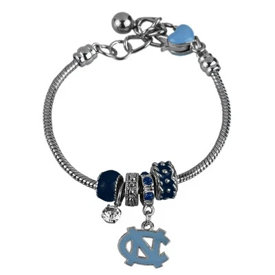 Nuevo brazalete North Carolina Tar Heels 5 dijes, regalo para su mamá Foto 1 de 4
