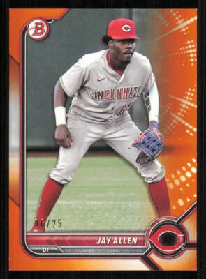 2022 Bowman Prospects Orange #BP114 Jay Allen /25 - Image 1 of 2