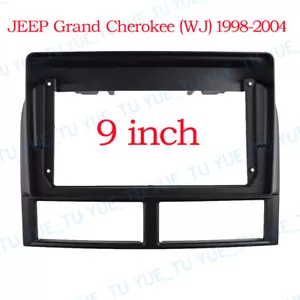 9'' Car Radio Stereo Frame Fascia Panel Bezel for Jeep Grand Cherokee 1999-2004 - Picture 1 of 6