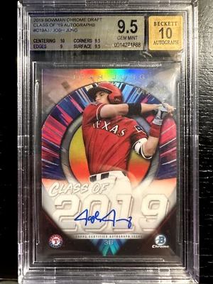 2019 Bowman Chrome Draft Class of '19 Auto Josh Jung /250 BGS 9.5 - Image 1 of 2