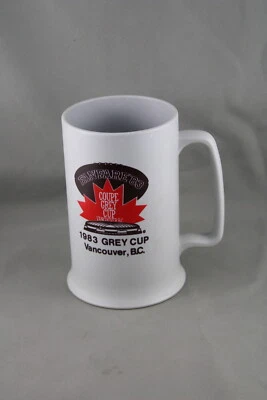 Vintage CFL Mug - 1983 Grey Cup Fanfare Event Logo - Plastic Mug - Image 1 of 4