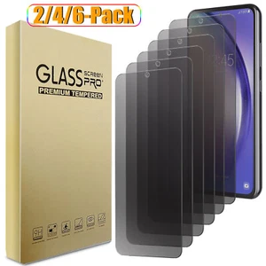 For Samsung Galaxy S23 FE Black Privacy Tempered Glass Screen Protector - Picture 1 of 17
