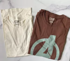 Spider-Man AVENGERS Men's Medium Marvel Crewneck T-Shirts Pack of 2 NEW *See Pic - Picture 1 of 7
