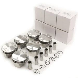 6Pcs Engine Pistons Rings Fit For BMW F63 F64 F02 F11 11257536373 N52B30 3.0L - Imagen 1 de 5