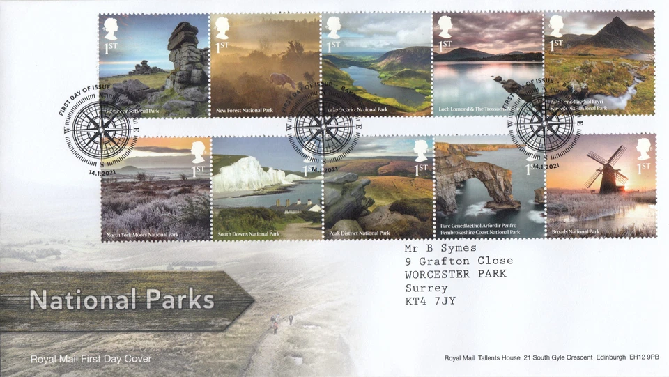 National Parks GB RM FDC Bakewell 1995 (132219) - Image 1 of 1