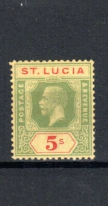 St Lucia 1923 5s SG 105 MLH - Picture 1 of 1