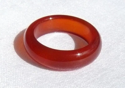 Achat-Ring, braun, markant, gewölbte Form, Gr. 53 (17,02 mm), neu, Halbedelstein - Bild 1 von 4