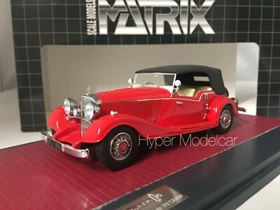 MATRIX 1/43 MERCEDES-BENZ  540K FOUR PASSENGER TOURER1934 RED MX41302-142 - Immagine 1 di 4
