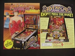 Riverboat Gambler Pinball Machine Williams Flyer - Picture 1 of 1