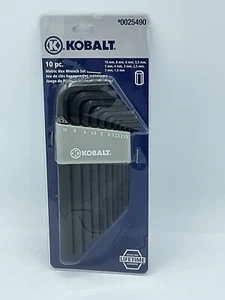 Kobalt 10 piece Metric Hex / Allen Wrench Set # 25490 - NEW - Picture 1 of 4