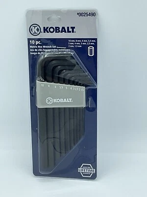 Kobalt 10 piece Metric Hex / Allen Wrench Set # 25490 - NEW - Image 1 of 4