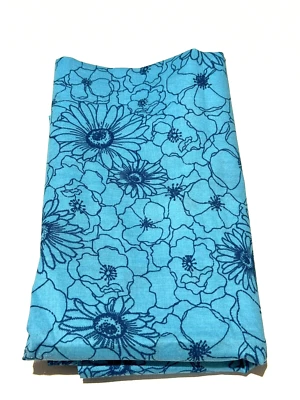 Poppy Passion Stitch Springs Creative CP11798 Blue Floral Quilt Fabric 36X42 Sew - Image 1 of 4