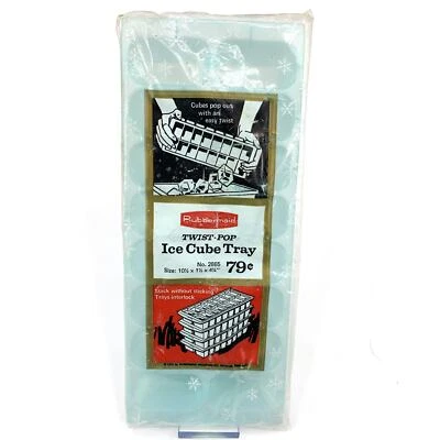 Bandeja de cubitos de hielo Rubbermaid 1970 vintage azul 2865 hecha en EE. UU. Twist Pop Out nueva de Lote Antiguo Foto 1 de 4