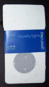 NWT Greendog White dot pattern girls tights Macys 4 6 8 10 12 14 - Picture 1 of 1
