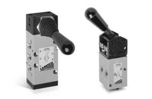 368-905, Manually operated valve-5/3 CC-1/8- lever-spring | Camozzi - Picture 1 of 5