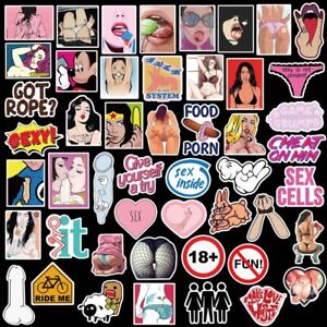 96Pcs Adult Stickers Bomb Vinyl Skateboard Guitar Luggage Sexy Girls Decals Lot