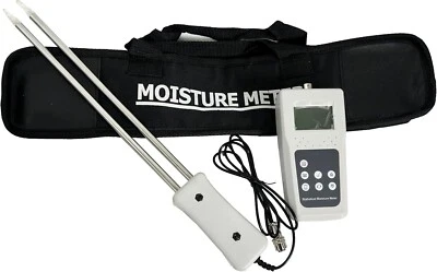 Portable Hay Moisture Meter Tester with Memory Range 5-82% Resolusion 0.1 - Image 1 of 4