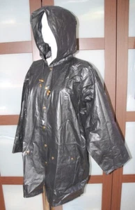 Dicke PVC Damen Regenjacke + Kapuze Regenmantel Regen Mantel Jacke ca 50 / XXXL - Bild 1 von 5