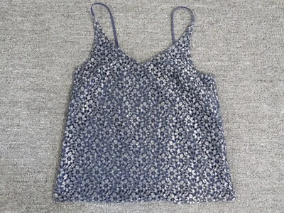 Banana Republic Top Womens XXS Blue Sleeveless Spaghetti Strap Pullover - Image 1 of 4