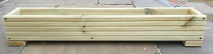 long Wooden Decking Planter/Window Box/Trough/Garden/Herb/Flower - Picture 1 of 3