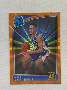 2018-19 DONRUSS LANDRY SHAMET ORANGE LASER #158 RC Rated Suns 76ers - Picture 1 of 3