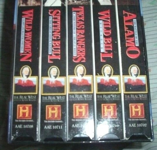 HISTORY CHANNEL THE REAL WEST VHS VIDEO SET 1994 Host Kenny Rogers - Image 1 of 1