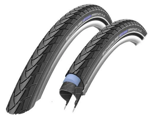 1 Paar Reifen 28" Schwalbe Marathon Plus 28-622 Unplattbar (28 x 1.10 Zoll) Set - Bild 1 von 1