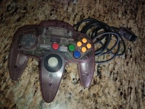 Nintendo 64 Controller N64 Atomic Purple With Replaced GameCube Joystick - Picture 1 of 3