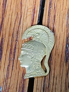 WW2 US Army Gilt WAAC WAC OFFICER Collar Uniform Insignia Clutchback Women's (*) - Picture 1 of 2