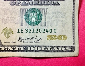π 21 March 2024 Birthday, Anniversary $20 Dollar Bill Fancy Serial Number - Picture 1 of 3