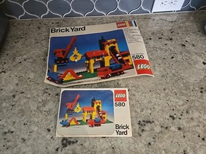 VINTAGE LEGOLAND 580 BRICK YARD ANLEITUNG HANDBUCH & UMKARTON - KEINE TEILE - Bild 1 von 15