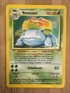 Venusaur - 15/102 - Holo Rare Base Set 1999 - Pokemon Card - HP - Picture 1 of 2