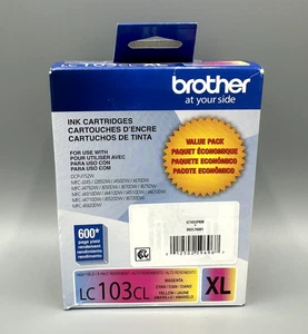 NEW Brother LC1033PKS 3-Pack Ink Cartridges (C/M/Y) – BB 10/26 – Sealed - Picture 1 of 4