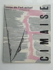 CIMAISE REVUE DE L'ART ACTUEL NUMBER 1 SEPTEMBRE - OCTOBRE 1956 FIRST EDITION - Foto 1 di 13