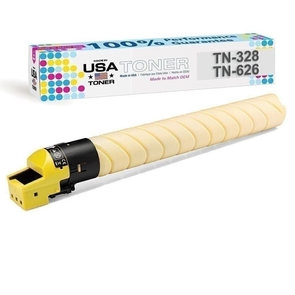 Toner for Konica Minolta C250i,C300i,C360i,C450i, TN328Y, TN626Y (Yellow) - Image 1 of 1
