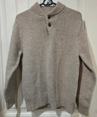 Suéter masculino LL Bean 100% lã de cordeiro tamanho pequeno manga longa — item 285174- LEIA - Imagem 1 de 4